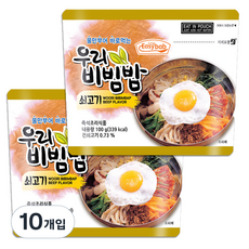 이지밥 우리비빔밥 쇠고기, 100g, 10개입