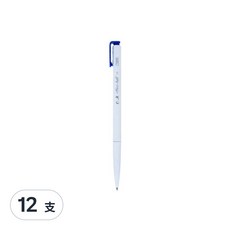 O.B. 歐布德 自動原子筆, 1.0mm筆幅 流利滑順 適合大面積書寫, 藍色, 12支