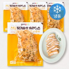 곰곰 스팀 닭가슴살 슬라이스 케이준맛 (냉동), 100g, 1개, 4개입 100g, 1개, 4개입