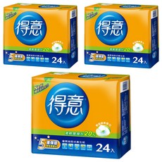 得意 優質抽取式衛生紙, 五重保證 台灣製造, 不易破損 耐用, 24包, 3袋