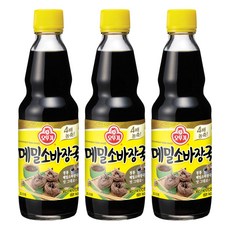 OTTOGI 不倒翁 蕎麥麵醬汁, 360ml, 3瓶