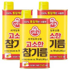 OTTOGI 不倒翁 香醇芝麻香油, 500ml, 3桶