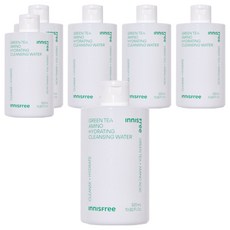 이니스프리 New 그린티 아미노 수분 클렌징 워터, 6개, 320ml