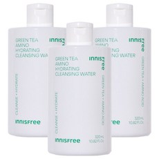 이니스프리 New 그린티 아미노 수분 클렌징 워터, 3개, 320ml