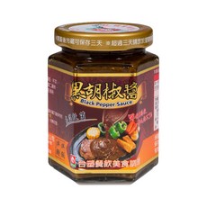 台塑餐飲 頂級香辣黑胡椒醬 280g, 1罐
