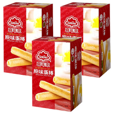 喜年來 原味蛋捲 (192g), 濃郁蛋香與酥脆口感, 3盒