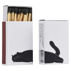 Briskstyle 火柴盒 2盒 躺著的貓款 Set, 3.5*5.3*1.6cm, 韓國產, 1組