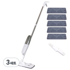레토 스프레이 밀대걸레 + 극세사패드 5p + 다용도 클리너 세트