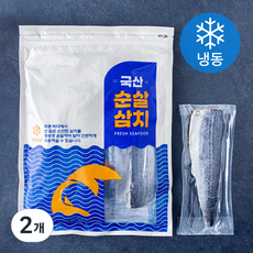 국내산 손질 순살 삼치 (냉동), 2개, 1kg 2개, 1kg