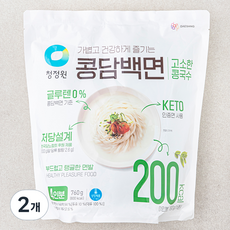 청정원 콩담백면 콩국수 4인분, 760g, 2개