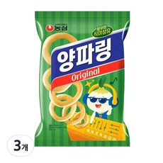 농심 양파링 오리지널, 84g, 3개