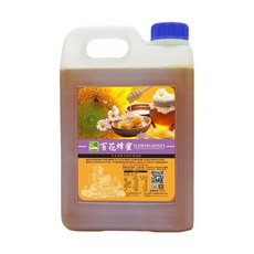 彩花蜜 台灣百花蜂蜜 3000g, 無添加認證, 單一產地台灣, 蜜香馥郁口感豐富, 3kg, 1桶