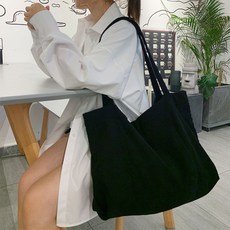 르반드 대형 코듀로이 숄더백