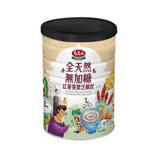 馬玉山 全天然無加糖 紅藜麥黑芝麻飲, 400g, 含優質蛋白質、膳食纖維, 1罐