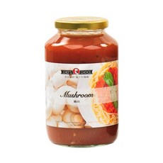 CHEF'S CHOICE 美味大師 義大利麵醬 蘑菇, 新鮮原料 香醇醬汁, 720g, 1罐