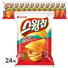 오리온 스윙칩 볶음고추장맛, 60g, 24개