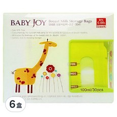 perfection Baby Joy 母乳儲存袋 100ml 30入, 6盒