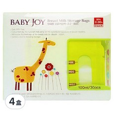 perfection Baby Joy 母乳儲存袋 100ml 30入, 4盒