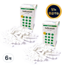 소프트란셋 일회용수동랜싯 채혈침, 50개입, 6개