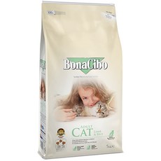 보나시보 어덜트 고양이 건식 사료, 램 + 라이스, 5kg, 1개 - 보나시보사료