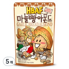 HBAF 마늘빵 아몬드, 190g, 5개