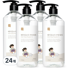 쉼표365 베이킹소다 주방세제 라즈베리향, 750ml, 24개