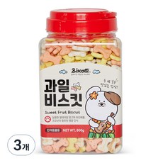 비스코티 애견비스켓, 과일, 800g, 3개