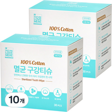네이쳐러브메레 멸균 구강티슈 30p, 235g, 10개