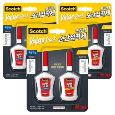 3M Scotch 瞬乾膠合裝 液體型 4g + 凝膠型 4g, 3組