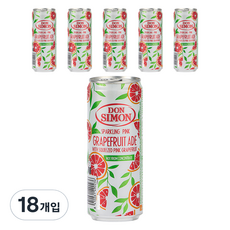 돈시몬 스파클링 자몽에이드, 18개입, 330ml