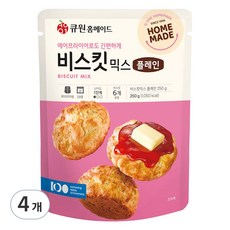 큐원 홈메이드 비스킷믹스 플레인, 4개, 250g