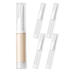 Sosumama尖口化妝品真空乳霜容器 10ml, 透明, 5個
