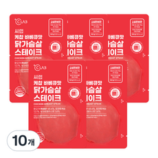 씨랩 케찹 바베큐맛 닭가슴살 스테이크, 100g, 10개
