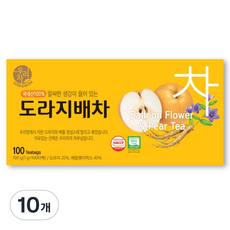 우리차 도라지배차, 1g, 100개입, 10개
