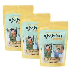 말랑하리 옐로우 강아지 수제간식 150g, 황태 + 소간 혼합맛, 3개
