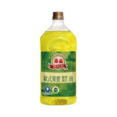 泰山 歐式果實調和油，84%不飽和脂肪酸，非基改芥花，少油煙, 2L, 1瓶