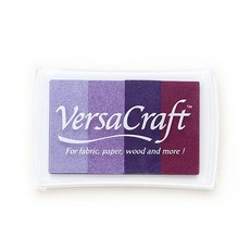 VersaCraft 츠키네코 스탬프 패브릭잉크 레인보우 4색, VK-403, 1개