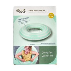 Quut 游泳圈，花園綠色，60厘米/24英寸，耐用優質乙烯基（0.25毫米），3-8歲, 花園綠, 1個