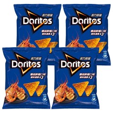 Doritos 多力多滋 玉米片 爆蒜鮮蝦, 40g, 4包