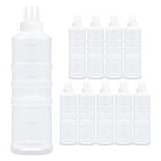 일상속반짝 국내생산 잘라쓰는 소스통 3구 뚜껑 미포함, 10개, 700ml