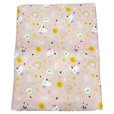 PUKU 藍色企鵝 輕柔印花被, 100%純棉, 親膚, 小馬, 75*100cm