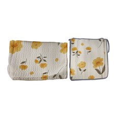 冰絲乳膠涼感腰枕防滑坐墊, 坐墊45cmX45cm/腰枕30cmX50cm(含枕芯), 清新雅卉款式, 坐墊45 x 45cm 腰枕30 x 50cm, 清新雅卉
