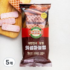 롯데햄 의성마늘햄, 440g, 5개