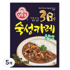 오뚜기 3일 숙성카레 순한맛, 80g, 5개