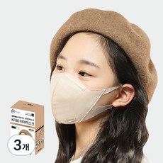 미마마스크 컬러마스크 소소형 KF80, 30개입, 3개, 베이지