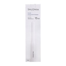 SALONIA 離子夾 SL-004SW, 15mm, 白色, SL-004S, 1個