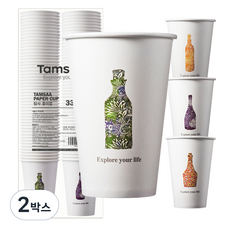 탐사 고평량 종이컵 330ml, 100개, 2박스