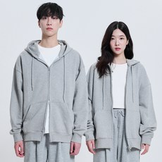 For Sure寬鬆兩穿連帽拉鍊外套