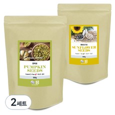 견과공장 호박씨 + 해바라기씨 세트, 500g, 2세트