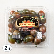 스윗마토 스테비아 망고향 블랙대추방울토마토, 450g, 2개